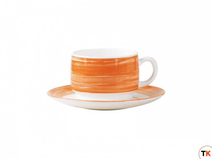 Столовая посуда из стекла Arcoroc Brush Orange Блюдце С3787 (14 см)