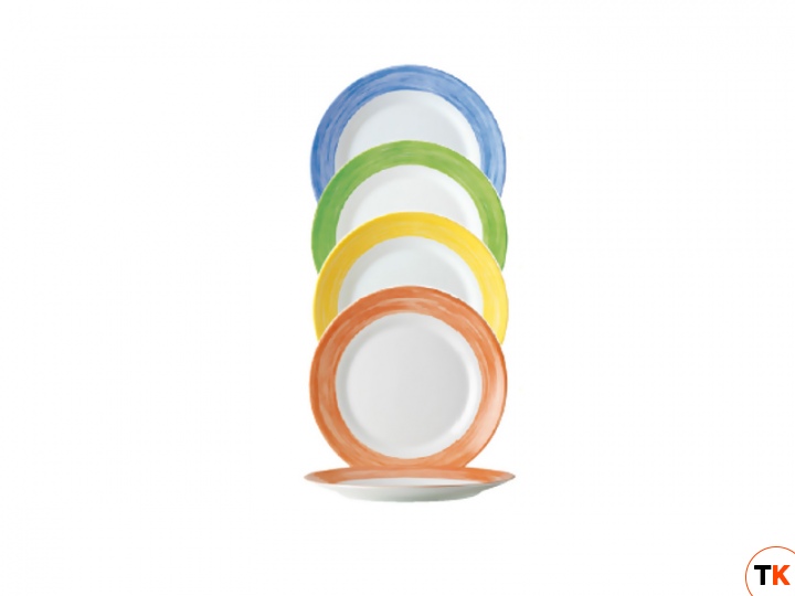 Столовая посуда из стекла Arcoroc Brush Orange Тарелка 49122 (15,5 см)