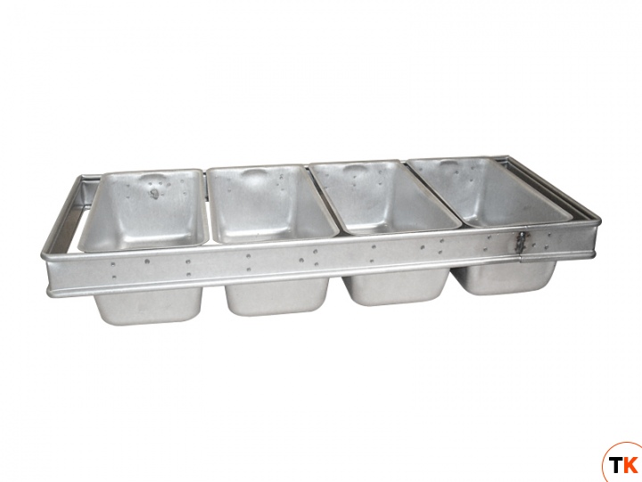 Форма Bico 190х100/180х90х85, алюминиевая, 4 шт. в связке с ручками