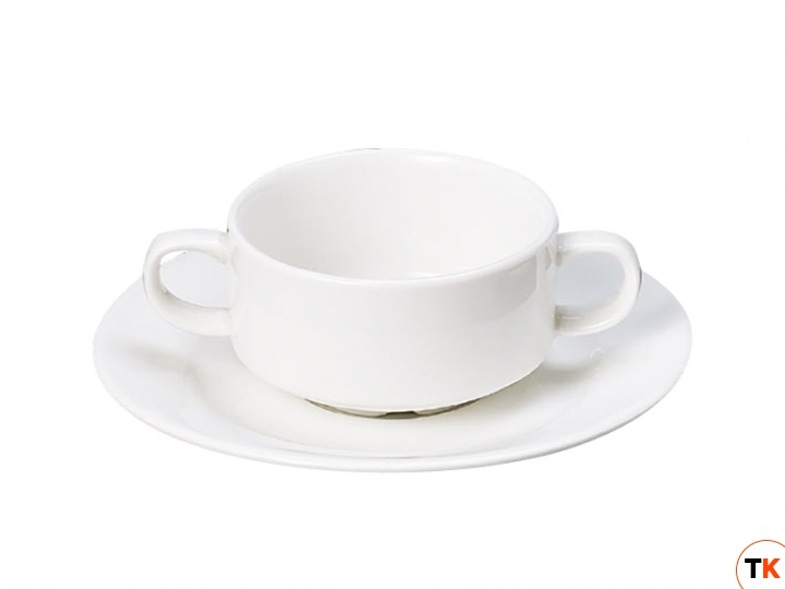 Столовая посуда из фарфора Fairway блюдце к чаше бульонной 4879A (17.8 см)