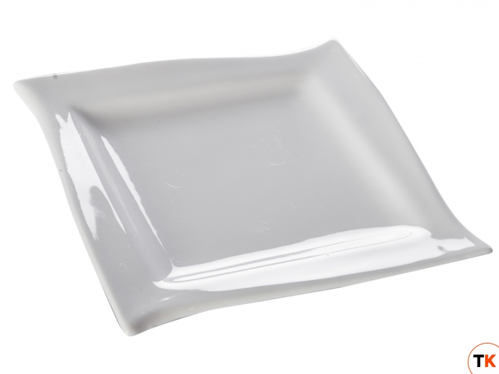 Столовая посуда из фарфора Fairway Тарелка 7375-8.25 (квадр., волн., 21 см)