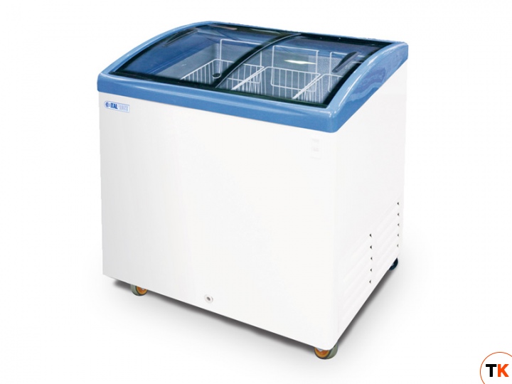 Морозильный ларь с гнутым стеклом Italfrost ЛВН 200 Г (СF 200 C) (синий)