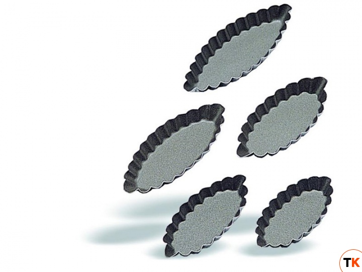 Форма Pujadas (лодочка, овал, рифленая) 716.008 (8х4 см)