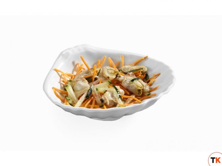 Посуда из меламина Pujadas Блюдо ракушка, 11,5х11,5х2 см