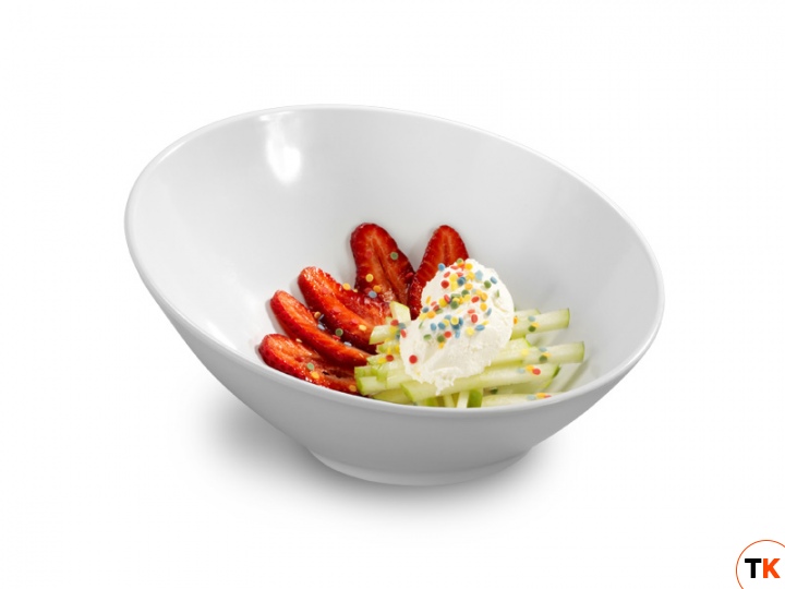 Посуда из меламина Pujadas салатник с ассиметричным краем 22176 (36х34,9х16,3 см)