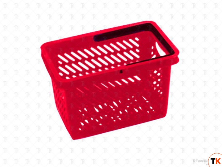 Корзина пластиковые (20л, 1 руч) кр. (RAL 3020)
