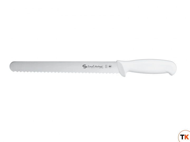 Нож и аксессуар Sanelli Ambrogio Нож для хлебных изделий Supra Colore (белая ручка, 24 см) 1363024 