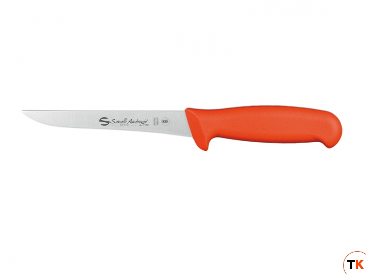 Нож и аксессуар Sanelli Ambrogio нож обвалочный Supra Colore (красная ручка, 14 см) 4307014 