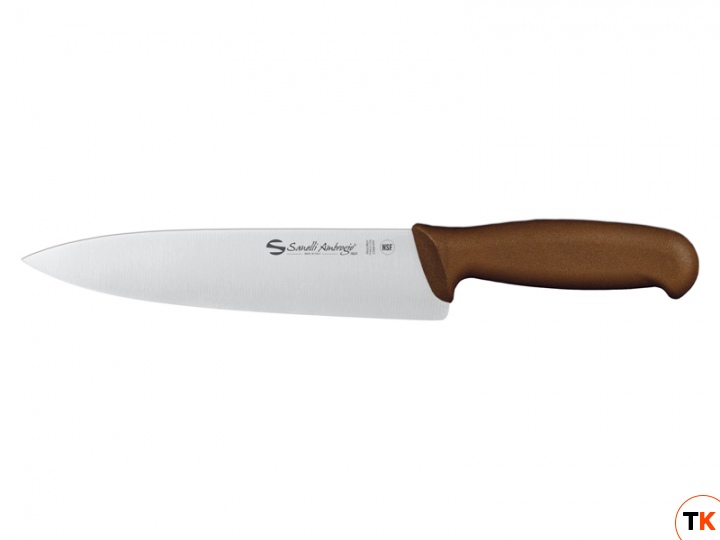 Нож и аксессуар Sanelli Ambrogio нож кухонный Supra Colore (коричневая ручка, 20 см) 9349020 
