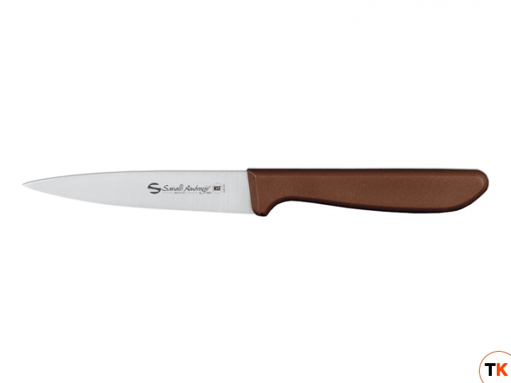 Нож и аксессуар Sanelli Ambrogio нож для чистки Supra Colore (коричневая ручка, 11 см) 9382011 