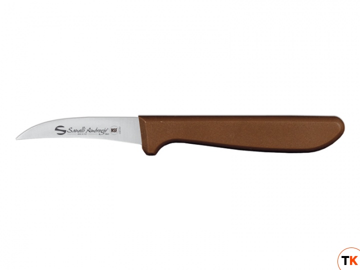 Нож и аксессуар Sanelli Ambrogio нож для чистки овощей Supra Colore (коричневая ручка, 7 см) 9391007 