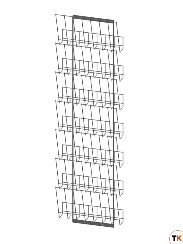 Стойка/стенд/сетка из металлической сетки Гефест Дисплей 7 газетниц