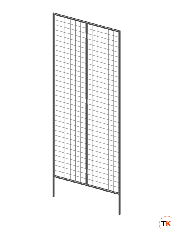Стойка/стенд/сетка из металлической сетки Гефест Модуль двойной 1830х645