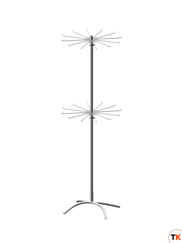 Стойка/стенд/сетка из металлической сетки Гефест вращающаяся 2-х ярусная СТ.ВР.07