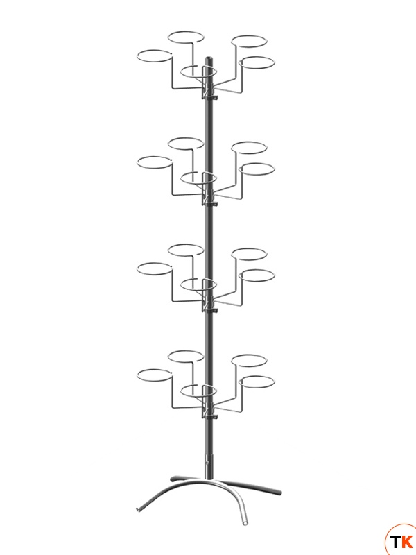 Стойка/стенд/сетка из металлической сетки Гефест Стойка вращающаяся для головных уборов