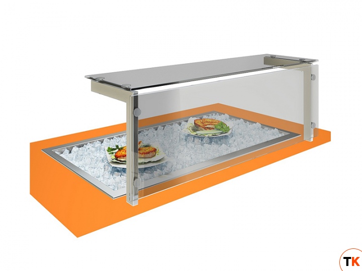 Мармит 2-х блюд Техно-ТТ встраиваемый модуль ванна для льда с холодильным агрегатом ВЛ-1355БХА