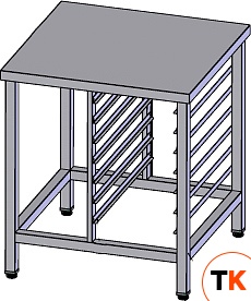 Подставка Vortmax 750х730х850 для пароконвектоматов 1х7 ур. GN 1/1