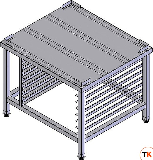 Подставка Vortmax 880х770х695 для печей XB/XBC/XEBC с напр1х7 ур.600х400,4 угл.фикс
