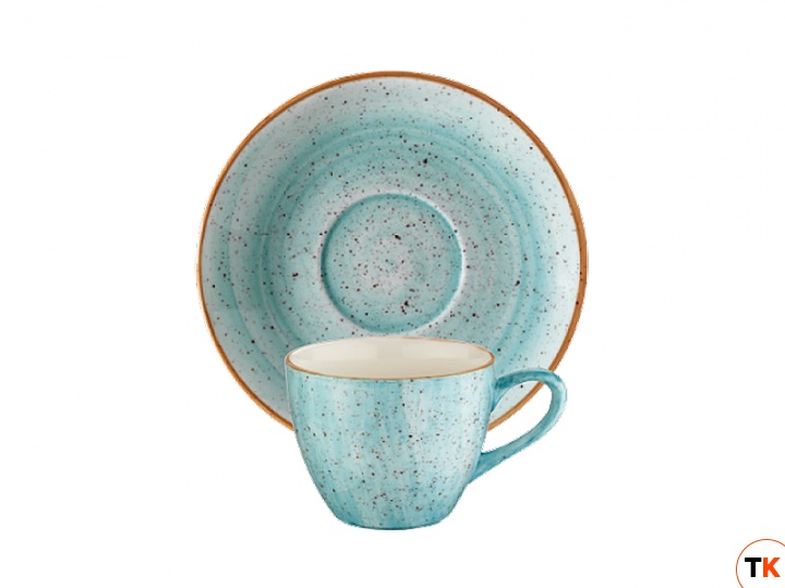 Столовая посуда из фарфора Bonna AQUA AURA чашка с блюдцем AAQ GRM 02 KFT