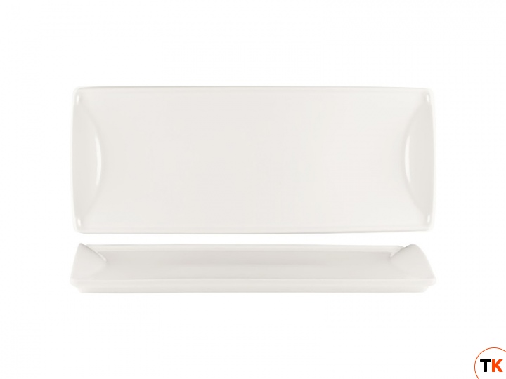 Столовая посуда из фарфора Bonna Buffet тарелка плоская для подачи еды LYR 41 DT (39х16 см)