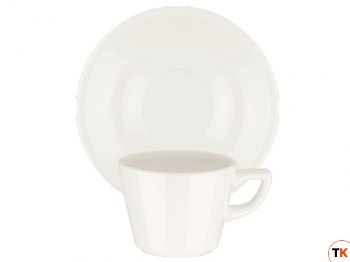 Столовая посуда из фарфора Bonna Core Coffee чашка с блюдцем COR180KFT