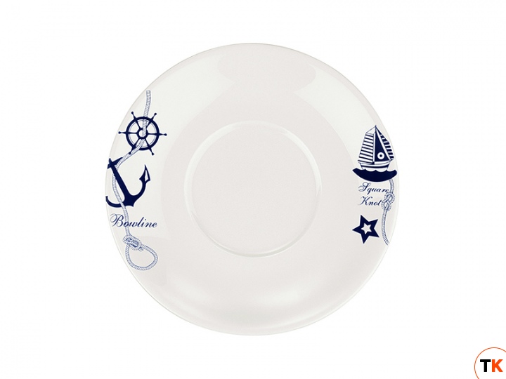 Столовая посуда из фарфора Bonna Navy блюдце для бульонной чаши T690 GRM 17 KKT (17 см)