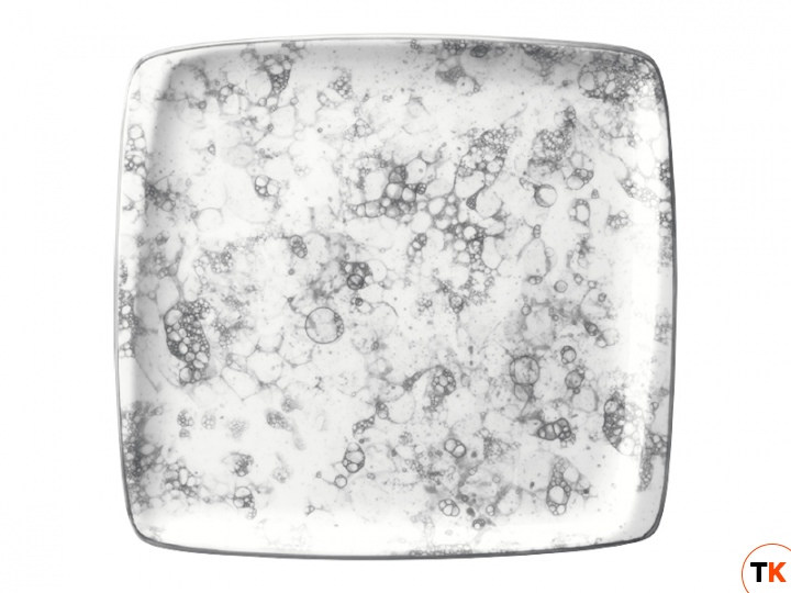 Столовая посуда из фарфора Bonna Rocks Black тарелка квадратная RBL MOV 41 KR (32x30 см)