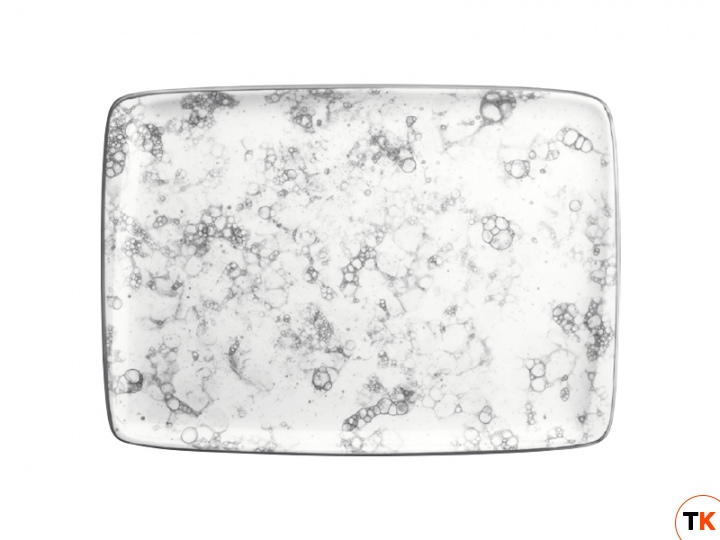 Столовая посуда из фарфора Bonna Rocks Black тарелка прямоугольная RBL MOV 41 DT (36x25 см)