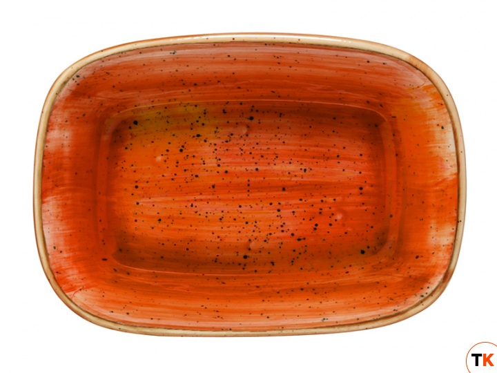 Столовая посуда из фарфора Bonna ERRACOTA AURA блюдо прямоугольное ATC GRM 17 DKY (17 см)