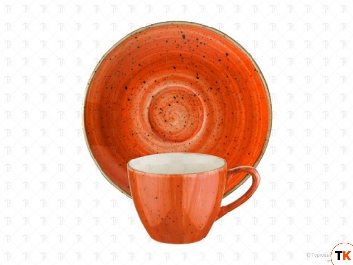 Bonna TERRACOTA AURA Чашка с блюдцем ATC RIT 01 KFT (80 мл, терракотовый)