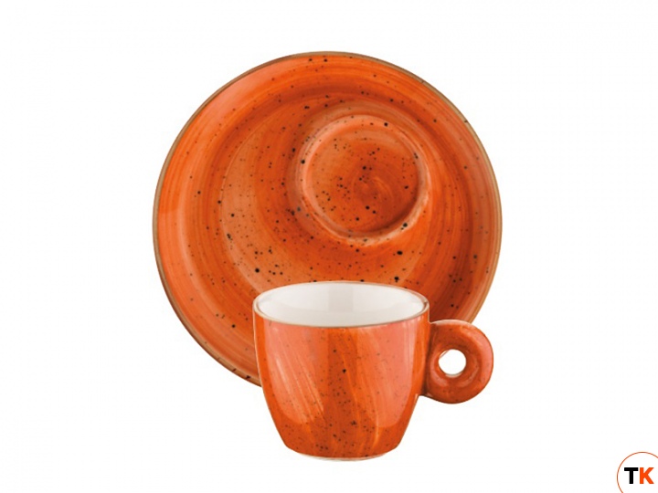 Столовая посуда из фарфора Bonna TERRACOTA AURA чашка с блюдцем эспрессо ATC BNC 01 ESP
