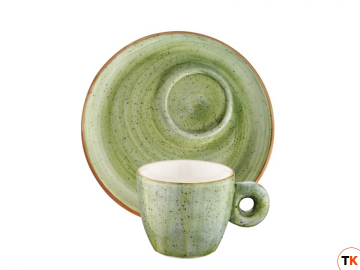 Столовая посуда из фарфора Bonna THERAPY AURA чашка с блюдцем эспрессо ATH BNC 01 ESP