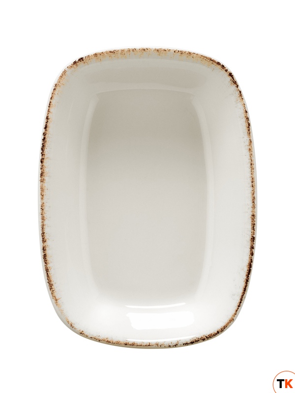 Столовая посуда из фарфора Bonna блюдо прямоугольное Retro E100GRM12DKY (12 см)