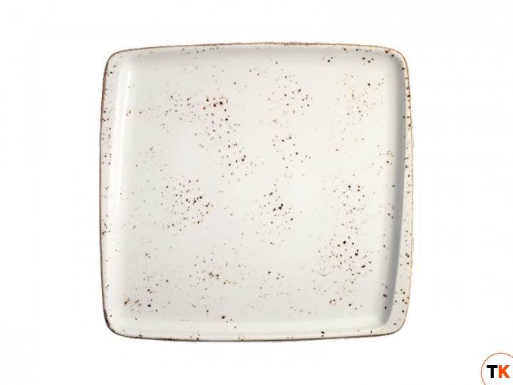 Столовая посуда из фарфора Bonna тарелка квадратная MOV 19 KR (15х14 см, GRA Grain)