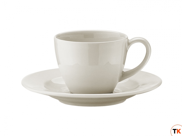 Столовая посуда из фарфора Bonna чашка кофейная с блюдцем Gourmet RIT02KFT (90 мл)
