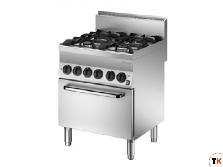 Плита BARTSCHER 4 конфорки 1151143 газовая с электрическим духовым шкафом с конвекцией 1/1 GN