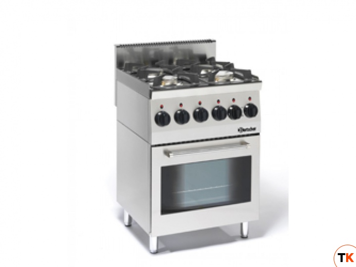 Плита BARTSCHER 4 конфорки 1315563 газовая с электрическим мультифункциональным духовым шкафом