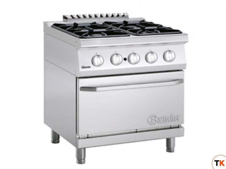 Плита BARTSCHER 4 конфорки 2852341 с газовым духовым шкафом