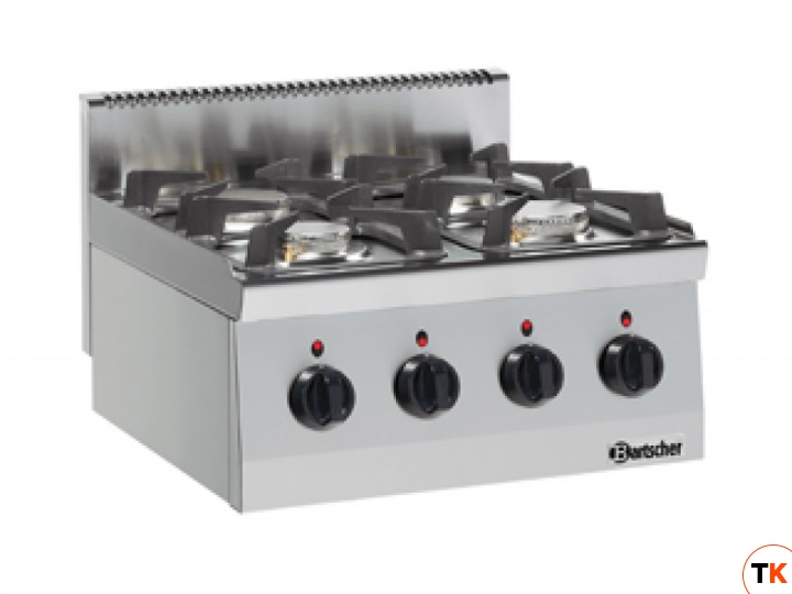 Плита BARTSCHER 4-х конфорочная 1317463 газовая, настольная