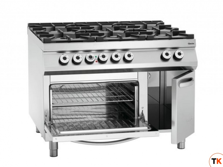 Плита BARTSCHER 6-ти конфорочная газовая 2952291, газовый духовой шкаф, нейтральный шкаф