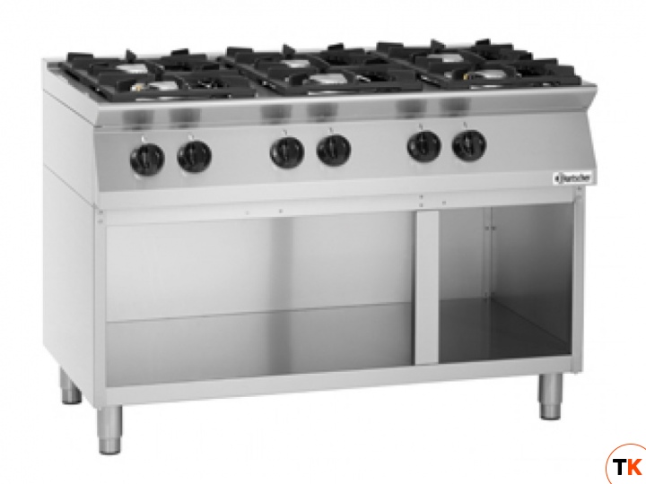 Плита BARTSCHER 6-ти конфорочная газовая MFGO 7060 с открытой подставкой