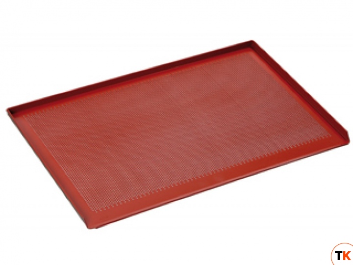 Противень BARTSCHER пекарский 100308 перфорированный,с силиконовым покрытием, с бортами с 3 сторон, борта - 1,5 мм