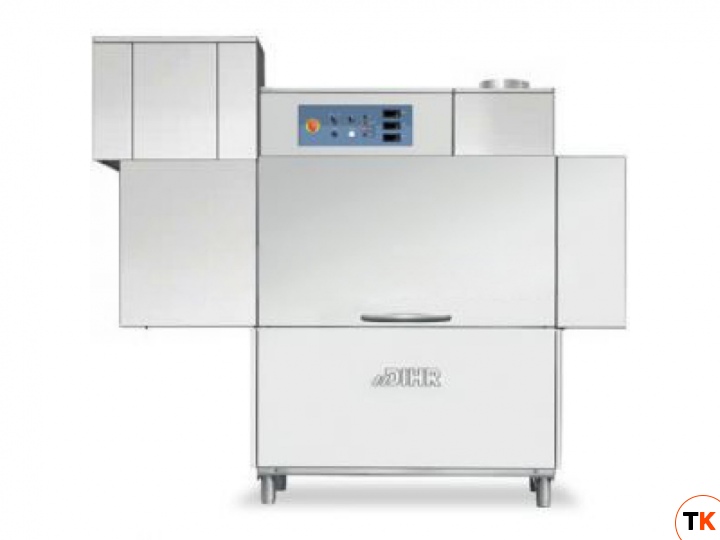 Машина DIHR посудомоечная тоннельная RX 104 DX (правая), Extra Power, конденсатор пара SC10, набор дозаторов