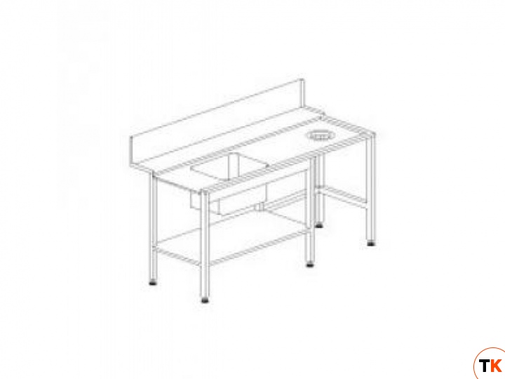 Стол DIHR для грязной посуды Т 90 SX (левый)