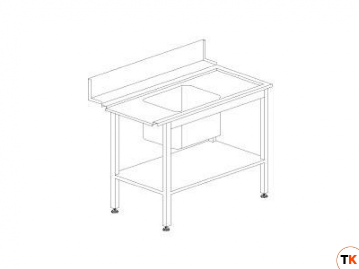 Стол DIHR для грязной посуды Т55SX (левый)