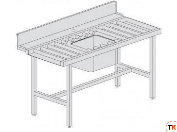 Стол DIHR роликовый T 195 с мойкой