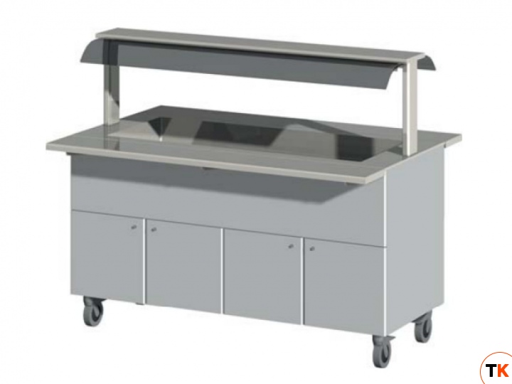 Ванна холодильная BLH-160-C PRO, без направляющих, цвет Sombre Walnut