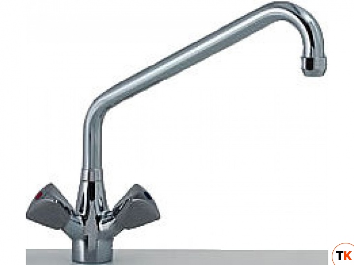 Смеситель KLARCO STYL, d=20мм, L=300 мм, h=250 мм, гибкая подводка