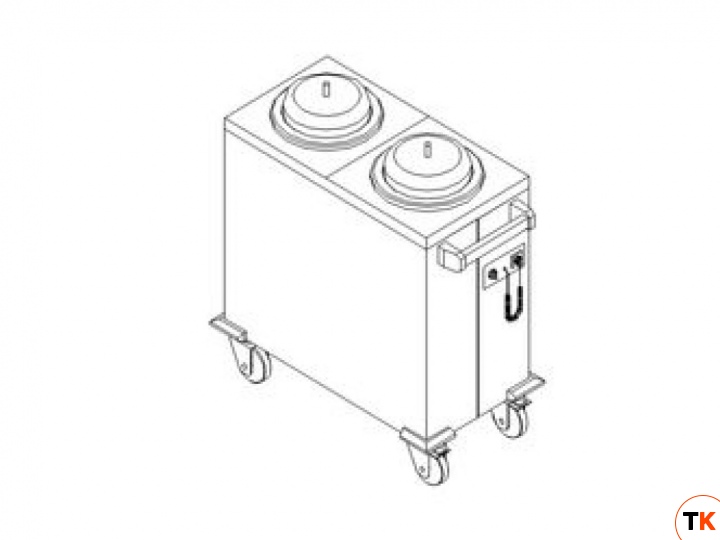 Диспенсер Kogast (kovinastroj) для тарелок 2TCC32
