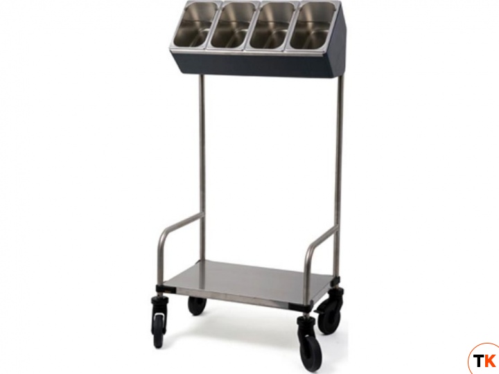 Тележка Rieber передвижная для подносов и столовых приборов TBW-BB-GN4-S